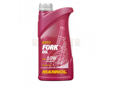 Olej MANNOL FORK OIL 10W (8303) - 100% syntetyczny olej do amortyzatorów i teleskopów - opakowanie 1 litr
