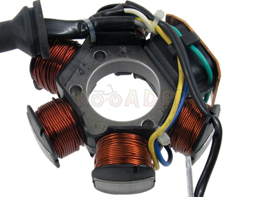 Stojan alternatora PIAGGIO, GILERA 2T - 12V, 65W (7 kabli)