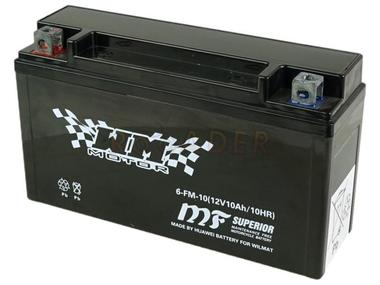 Akumulator 6-FM-10 - 12V 10Ah - do motocykli ZONTES ZT125-G1, ZT125-GK, ZT125-U, ZT125-U1, ZT125-Z2, ZT310-R, ZT310-T, ZT310-V, ZT310-X