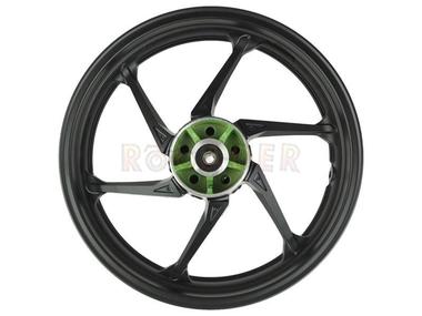 Koło 17" x 3,50 (felga) - JUNAK Racer 125, RZ125, S125, 121FL (tył, aluminiowa, 6-ramienna, czarny mat)
