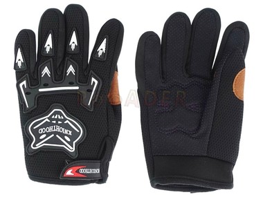 Rękawiczki motocyklowe KT (dziecięce) czarne (rozmiar     M)