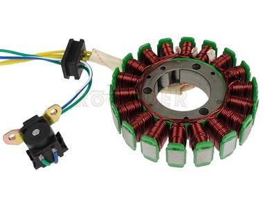 Stojan alternatora LINHAI 250/300 (18 cewek) - ATV 250/300
