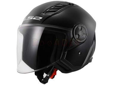 Kask LS2 OF616 AIRFLOW II SOLID czarny połysk (59-60cm / L) 