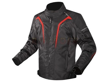 Kurtka LS2 SEPANG męska, czarno-szaro-czerwona, rozmiar    2XL