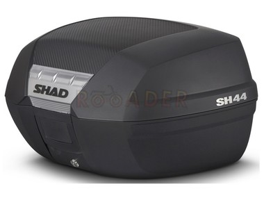 Kufer motocyklowy tylny 44 L - SHAD typ  SH44, czarny + płyta montażowa