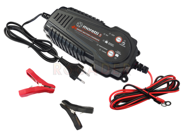 Ładowarka do akumulatorów Moretti TE4-0249 - 6/12 Volt / 4 A / 2-80 Ah