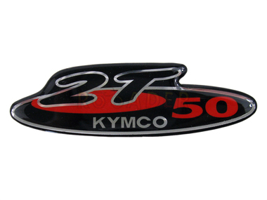 Naklejka do KYMCO, napis "2T" 3D - na osłonę boczną do Vitality
