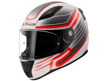 Kask LS2 FF353 RAPID II CIRCUIT biało-czerwony (65-66cm / 3XL)