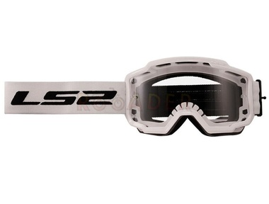 Gogle motocyklowe LS2 Charger Clear Vision (przezroczysta szybka) białe