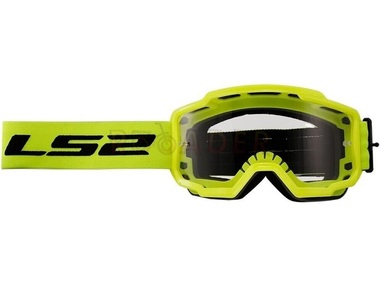 Gogle motocyklowe LS2 Charger Clear Vision (przezroczysta szybka) żółte