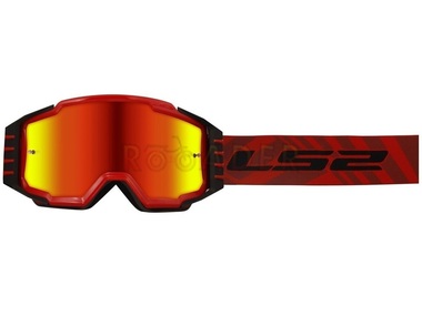 Gogle motocyklowe LS2 Charger PRO czerwone