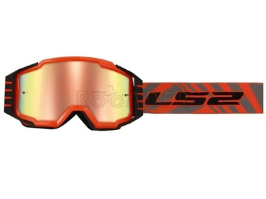 Gogle motocyklowe LS2 Charger PRO pomarańczowe