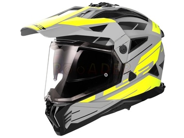 Kask LS2 MX702 PIONEER II NAMIB szaro-żółty (61-62cm / XL)