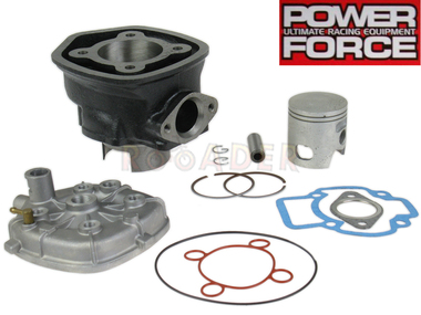 Cylinder PIAGGIO Nrg, Zip 50 2T L/C (modele powyżej 2000r); GILERA Runner, Dna; DERBI Gp1; APRILIA SR50 - 70cm3, Ø47,00mm, sworzeń 12mm (zestaw z głowicą)