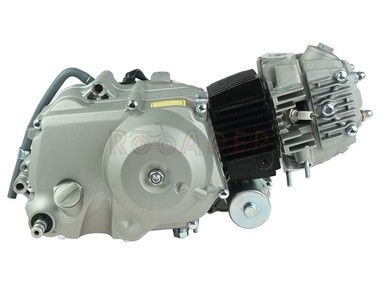 Silnik typ YX110 - 110cm3, 4 biegi, półautomat, dolny rozrusznik, srebrny - do motocykli typu Pit Bike, Dirt Bike, Cross (RXF, RFN, RFZ, MRF, YCF, KAYO)