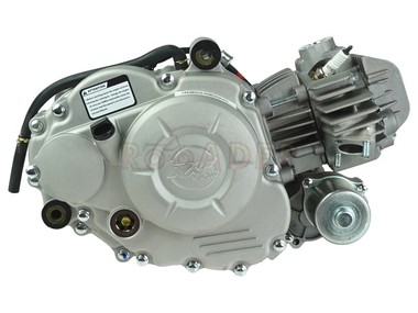 Silnik typ ZS1P44FMC - 50cm3, 4T, automat, rozrusznik elektryczny, srebrny - do motocykli APOLLO RXF 50 MINI i innych Pit Bike, Dirt Bike, Mini Cross (gaźnik, moduł, cewka, regulator w zestawie)