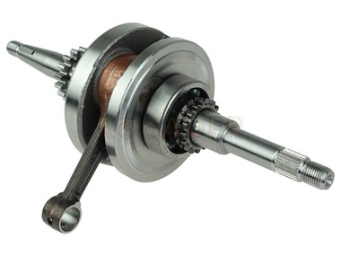 Wał korbowy do silnika GY6  50/80cm3 - skutery z silnikiem 4T - Romet, Router, Barton, Junak, Kymco, Motobi, Moto Ventus, Kingway, Zipp i inne - tuning, odprężony (skrócony korbowód)