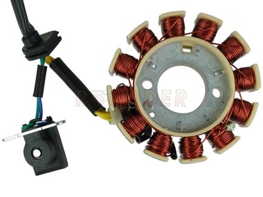 Stojan alternatora JUNAK 607 50cc 4T E5 (12 cewek, 5 przewodów)