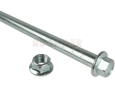 Oś koła przód APOLLO RXF  50 MINI i inne Pit Bike, Dirt Bike, Mini Cross (średnica 12mm / długość 185mm/196mm / gwint M12x1,25) + nakrętka