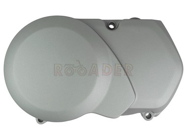 Pokrywa silnika YX140, YX150, W063, W150 - 140/150cm3 - lewa, osłona zębatki zdawczej i alternatora - do motocykli typu Pit Bike, Dirt Bike, Cross (RXF, RFN, RFZ, MRF, YCF, KAYO) srebrna