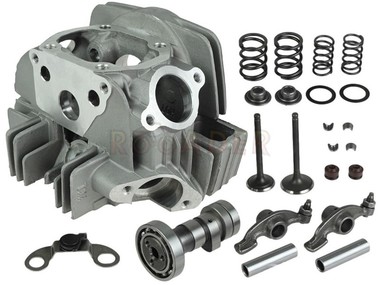 Głowica do silnika YX140, YX150, W063, W150 - 140/150cm3,  Ø56,00mm - do motocykli typu Pit Bike, Dirt Bike, Cross (komplet z zaworami, dźwigienkami i wałkiem rozrządu, do montażu) 
