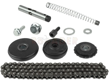 Komplet rozrządu do silnika YX120, W120 - 125cm3 - do motocykli typu Pit Bike, Dirt Bike, Cross (RXF, RFN, RFZ, MRF, YCF, KAYO) (łańcuch 90 ogniw)
