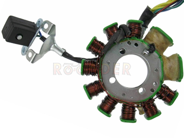 Stojan alternatora ROMET, JUNAK, BARTON, ZIPP, LONCIN 150/200/250 cm3 (11 cewek)