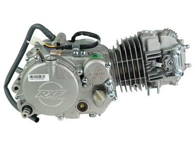Silnik typ 1P56FMJ - 150cm3, 4 biegi, manualny, srebrny - do motocykli APOLLO RXF 150 Freeride i inne Pit Bike, Dirt Bike, Cross