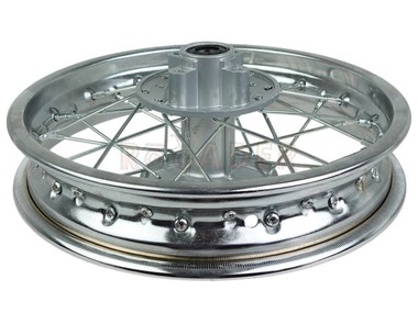 Koło 12" x 1,85 - do motocykli Cross, Pit Bike, Dirt Bike - KAYO, MRF, YCF (tył, stalowe, srebrne)