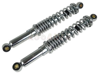 Amortyzator tylny SIMSON S50, S51, S70 (350x8x8mm) - chrom, komplet 2 sztuki