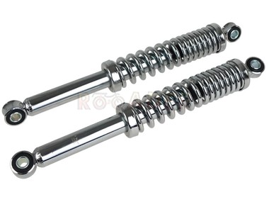 Amortyzator tylny JAWA 50 23P Mustang, 20P skuter (325x8x8mm) - chrom, komplet, 2 sztuki