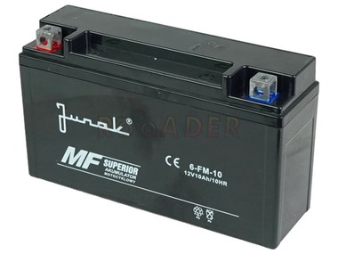 Akumulator 6-FM-10 - 12V 10Ah - do motocykli ZONTES ZT125-G1, ZT125-GK, ZT125-U, ZT125-U1, ZT125-Z2, ZT310-R, ZT310-T, ZT310-V, ZT310-X