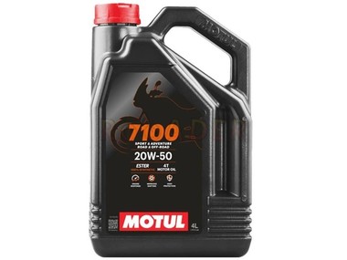Olej MOTUL 7100 4T Ester 20W50 - 100% syntetyczny olej do silników 4-suwowych - opakowanie 4 litry