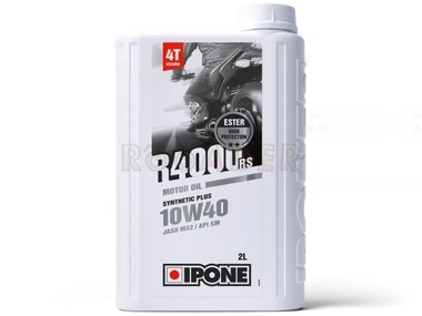 Olej IPONE R4000 RS 4T Ester 10W40 - półsyntetyczny olej do silników 4-suwowych - opakowanie 2 litry