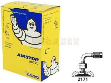 Dętka 15 x 130/90 MICHELIN - zawór kątowy 90º (130/90-15) 15MI