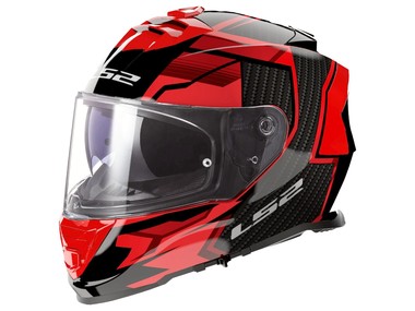 Kask LS2 FF800 STORM II TRACKER czarno-czerwony (55-56cm / S)