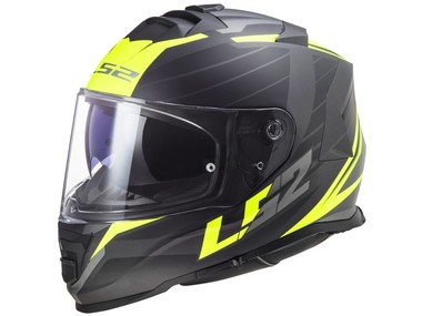 Kask LS2 FF800 STORM II NERVE czarny mat-żółty (63-64cm / XXL)