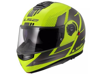 Kask LS2 FF908 STROBE II CODE żółto-szary mat (63-64cm / XXL)
