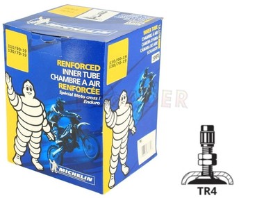 Dętka 19 x 110/90, 130/70 MICHELIN - zawór prosty (130/70-19, 110/90-19) 19MFR Off Road - grubość 2,5mm!