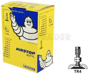 Dętka 21 x 2,50/3,00 MICHELIN - zawór prosty (2,50-21, 2,75-21, 3,00-21, 80/90-21, 80/100-21, 90/90-21, 90/100-21) 21MD
