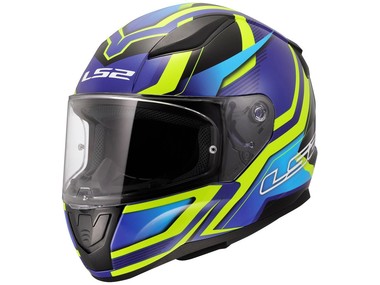 Kask LS2 FF353 RAPID II FLITZ żółto-niebieski (65-66cm / 3XL) 
