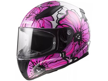 Kask LS2 FF353 RAPID II POPPIES różowy (53-54cm / XS) 