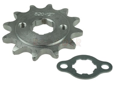 Zębatka przednia HONDA CA 125 Rebel, MTX 200, TLR 200 Reflex; ATV 150/200/250 - typ 520, 12 zębów + zabezpieczenie