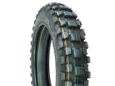 Opona 12 x 80/100 (3.00-12, 80/100-12) YUANXING P153 TT 55J 6PR + dętka - do APOLLO RXF 110 Junior, RXF 125 Open, RFN 110 Thunder i inne Pit Bike, Dirt Bike, Cross