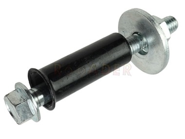 Śruba montażowa  M8 / długość  75mm/83mm / na klucz 12mm z kołnierzem (komplet z tulejką, nakrętką i podkładkami) - do mocowania bagażnika JUNAK 902, 121 