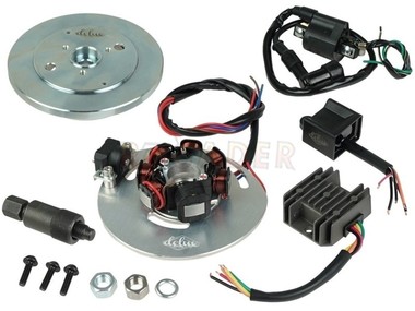 Iskrownik (stator), zapłon bezstykowy CDI do WSK 125 - zestaw z ciężkim kołem magnesowym