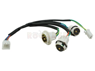Wiązka lampy tylnej MOTOBI Wilga, ZIPP Vapor, ROMET 727, ROUTER Bassa, BARTON 21 Citizen, MOTO VENTUS Prymus, KINGWAY Coliber (oprawki żarówek)
