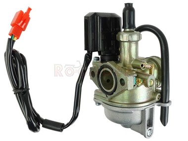 Gaźnik HONDA Dio, Vision, Sky, Scoopy, SH50, Bali, X8R / KYMCO Vitality, Super 9 / SYM Jet 50cm3 2T - gardziel 16,5mm, przepustnica Ø15mm, ssanie automatyczne, przelew do tył