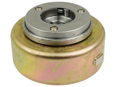 Koło magnesowe do silnika 139/147/152FMB (do stojana z 8 cewkami) - do motorowerów Romet, Router, Junak, Barton, Benzer, GB Motors, Kingway, Zumico, Zipp i innych 50/70/110cm3 + sprzęgło rozrusznika
