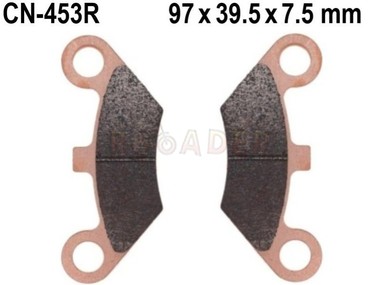 Klocki hamulcowe CN-453R (FA453R) - ATV CF MOTO C-Force 450/500/520/550/600/625/800, X5, X6, X7; SHINERAY 250 - przód/tył, wzmocnione